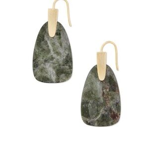 Kendra Scott Mary drop earrings Sage and gold